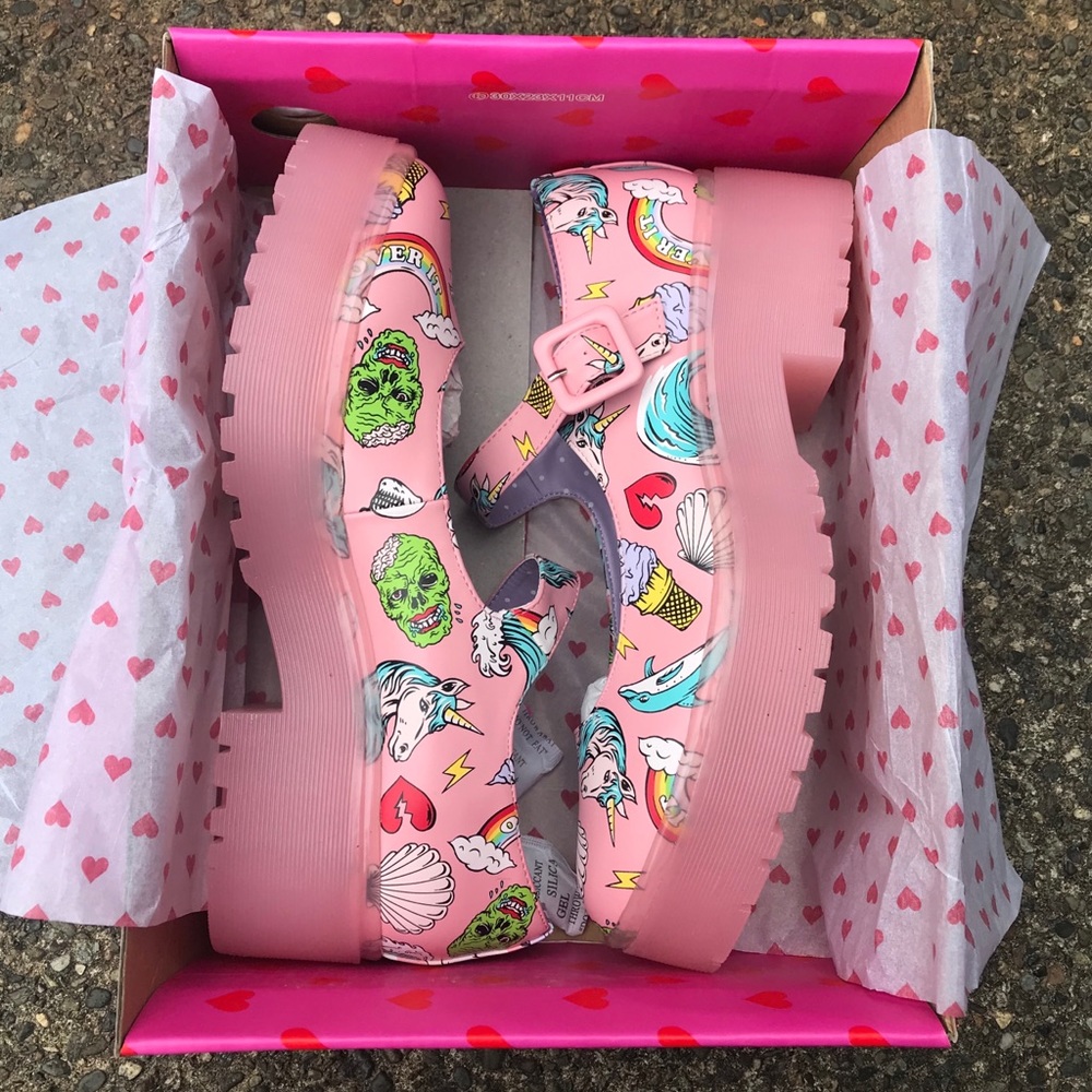 NWT Iron Fist "Over It" Mary Janes